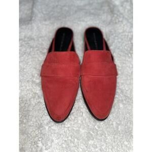 Rebecca Minkoff Red Suede Slip-On Mules size 8.5